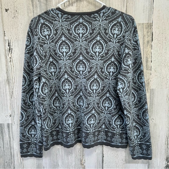 PENDLETON Grey Blue Merino Wool Cardigan Sweater MP - Picture 5 of 5